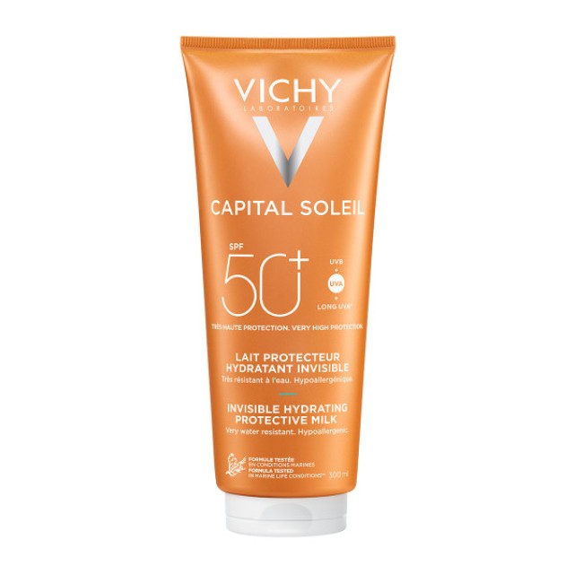 Vichy Capital Soleil Αντηλιακό Γαλάκτωμα Για Πρόσωπο & Σώμα SPF50+ Fresh Hydrating Milk Face & Body 300ml