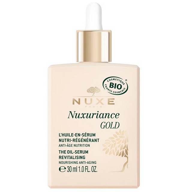 Nuxe Nuxuriance Gold Oil-Serum Revitalising Αντιγηραντικός Ορός Προσώπου Για Ξηρή Επιδερμίδα, 30ml