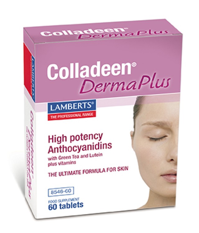 Lamberts Colladeen Derma Plus Κολλαγόνο, Ανθοκυανιδίνες για Μαλλιά, Νύχια & Δέρμα 60 Ταμπλέτες 8546-60