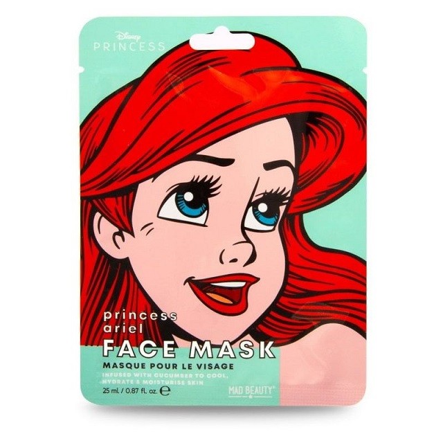 Mad Beauty Disney Princess Face Mask Ariel, 25ml