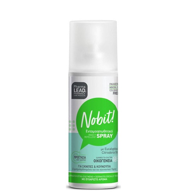 PharmaLead Nobit Insect Repellent Spray Εντομοαπωθητικό Για Σκνίπες & Κουνούπια Για Όλη Την Οικογένεια, 100ml