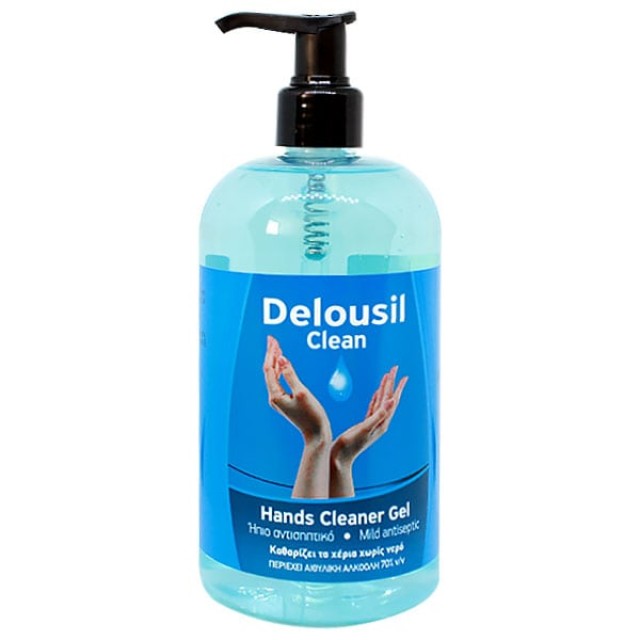 Delousil Cleansing Gel, Ήπιο Αντισηπτικό Τζέλ Χεριών, 500ml