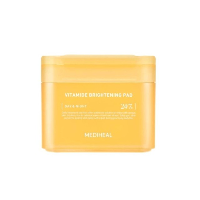 Mediheal Vitamide Brightening Pad Eμποτισμένα δισκία για Λάμψη & Εξομάλυνση 100τμχ