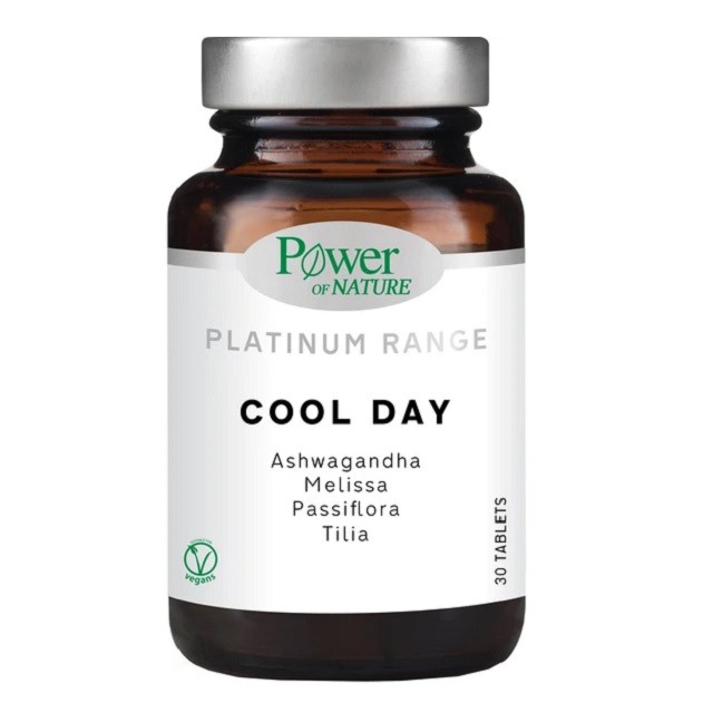 Power of Nature Platinum Range Cool Day Συμπλήρωμα Διατροφής Για Την Αντιμετώπιση Άγχους, 30 Ταμπλέτες