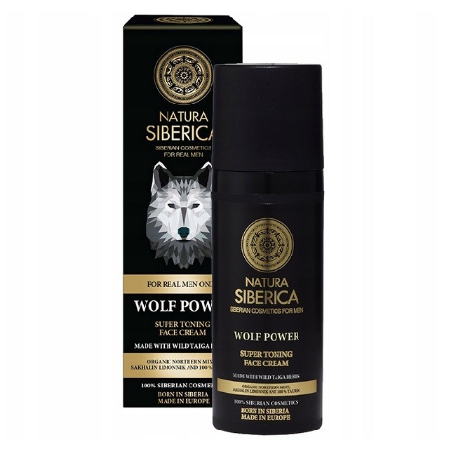 Natura Siberica Wolf Power Super Toning Face Cream Ενυδατική Κρέμα Προσώπου Για Άνδρες, 50ml