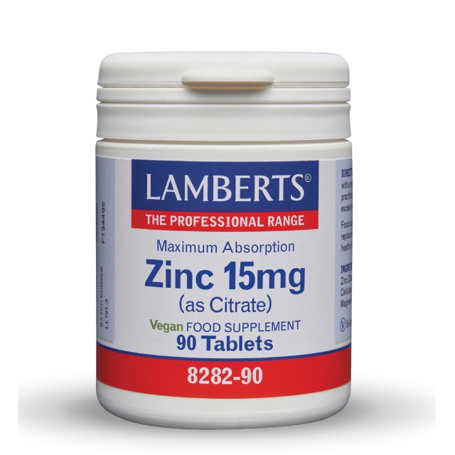 Lamberts Zinc Citrate 15mg 90 Ταμπλέτες 8282-90