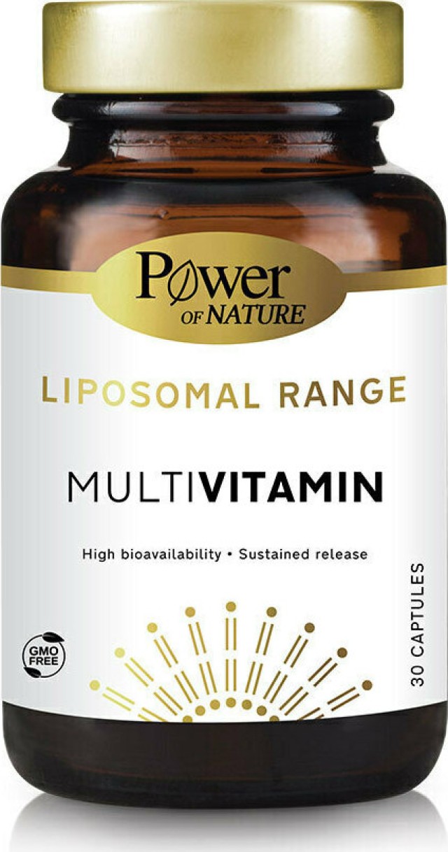 POWER HEALTH Liposomal Range Multivitamin, για την Ενδυνάμωση του Οργανισμού & Παραγωγή Ενέργειας 30caps