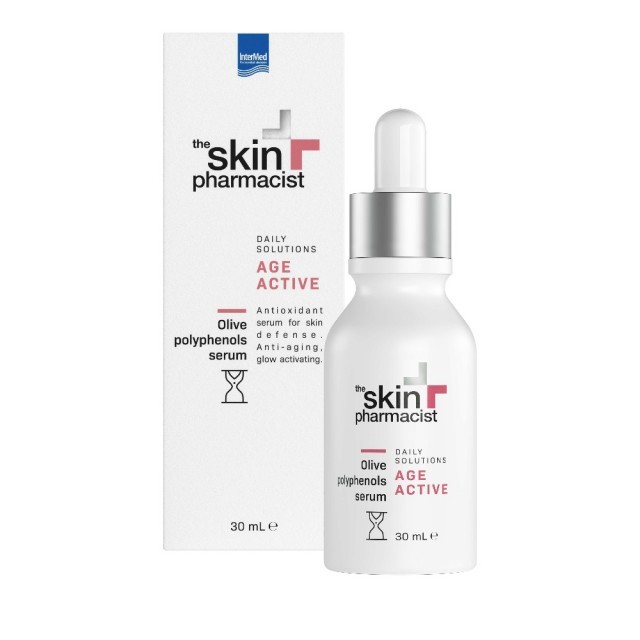 INTERMED The Skin Pharmacist Αντιοξειδωτικός και Αντιγηραντικός Ορός για Ενίσχυση της Αμυνας της Επιδερμίδας, Age Active Olive Polyphenols Serum,30ml
