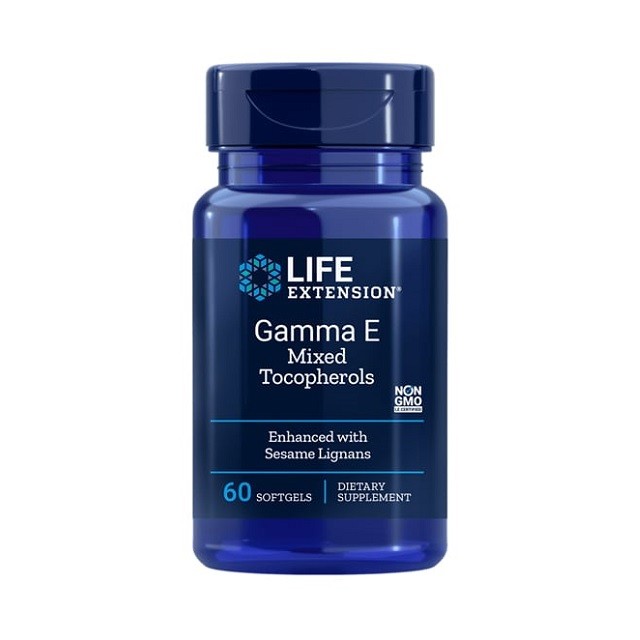 Life Extension Gamma E Mixed Tocopherols Συμπλήρωμα Διατροφής Με Βιταμίνη Ε, 60 Κάψουλες