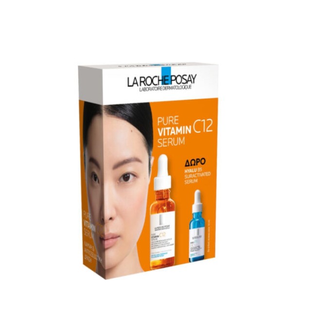 La Roche Posay Πακέτο Pure Vitamin C12 Serum 30ml & Δώρο Hyalu B5 Serum 10ml