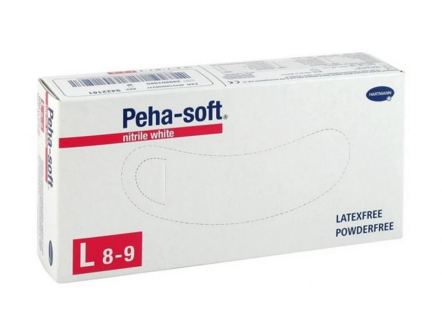 Hartmann Peha Soft Nitrile White Εξεταστικά Γάντια Χωρίς Πούδρα 100 Τεμάχια
