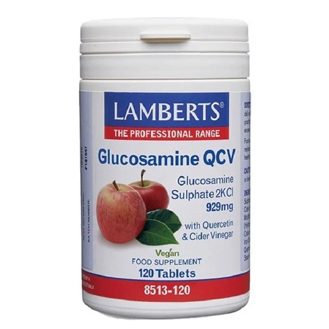 Lamberts Glucosamine QCV 929mg Συμπλήρωμα Διατροφής Για Την Υγεία Των Χόνδρων, 120 Ταμπλέτες (8513-120)