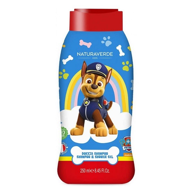 Naturaverde Kids Disney Paw Patrol Shampoo & Shower Gel Βιολογικό Παιδικό Αφρόλουτρο & Σαμπουάν 250ml