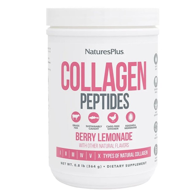Natures Plus Collagen Peptides Berry Lemonade 364g