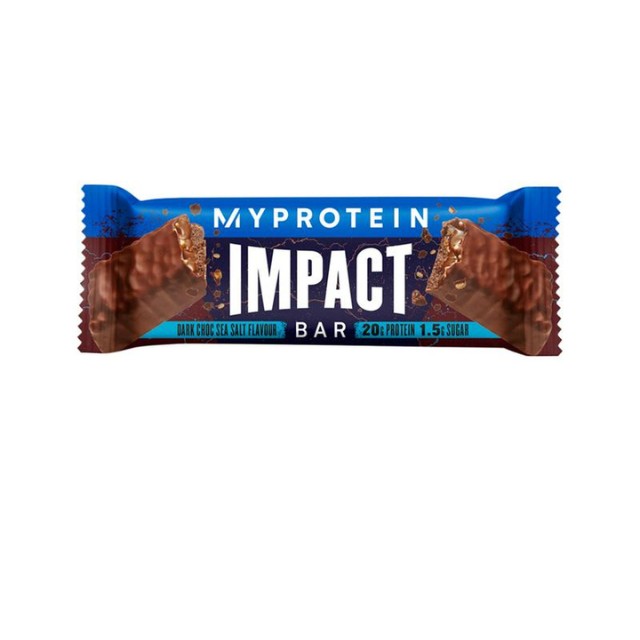MyProtein Impact Μπάρα Πρωτεΐνης Με Γεύση Dark Chocolate Sea Salt, 64gr