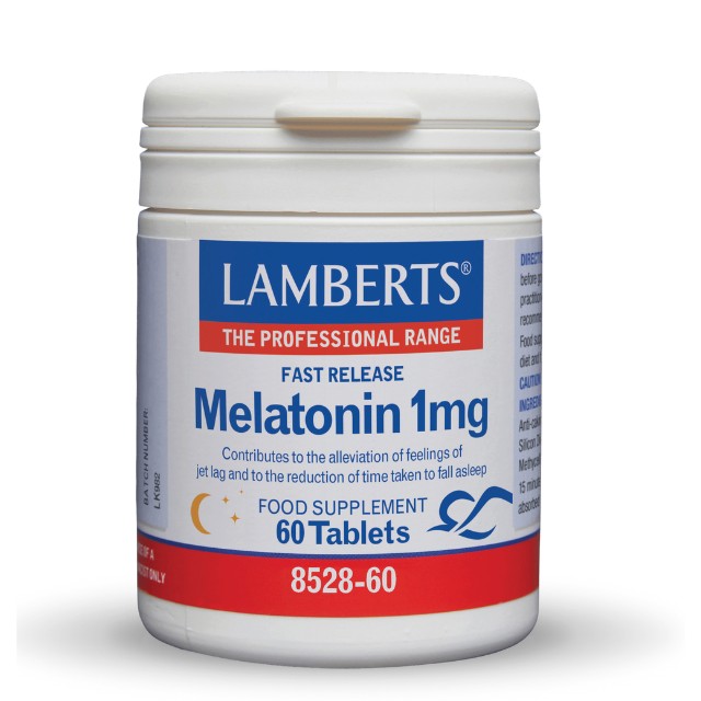 Lamberts Melatonin 1mg Μελατονίνη 60 Ταμπλέτες 8528-60