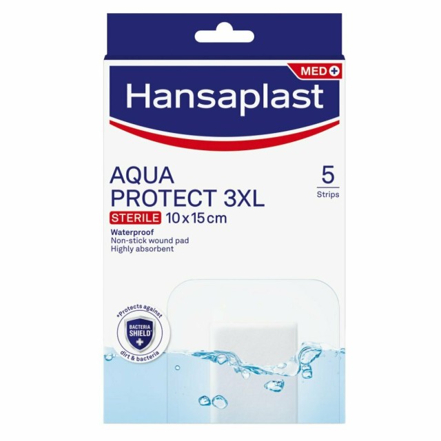 HANSAPLAST Επιθέματα Aqua Protect 3xl Αδιάβροχα & Αποστειρωμένα Αυτοκόλλητα 10cmx15cm, 5τμχ
