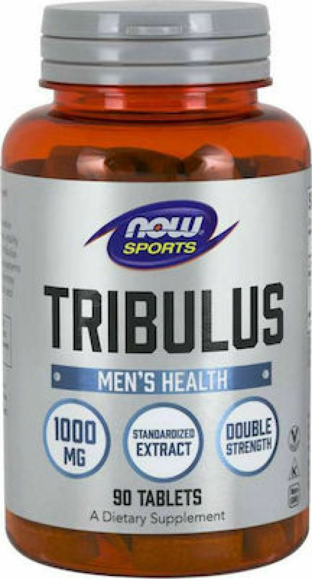 NOW FOODS Tribulus 1000mg Men Health Συμπλήρωμα Διατροφής Για Γην Γονιμότητα, 90 Κάψουλες