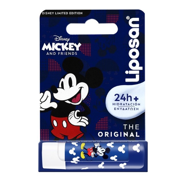 Liposan Disney Mickey The Original Ενυδατικό Χειλιών Για 24ωρη Ενυδάτωση (Συσκευασία), 4.8g