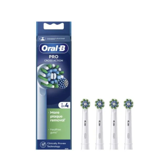 Oral-B Pro Cross Action Ανταλλακτικές Κεφαλές 4τμχ