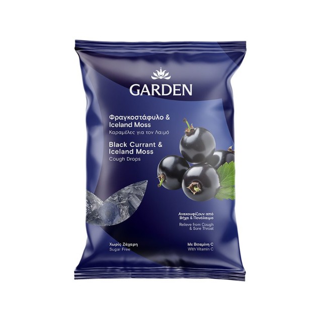 Garden Καραμέλες Λαιμού Φραγκοστάφυλο & Iceland Moss 60g