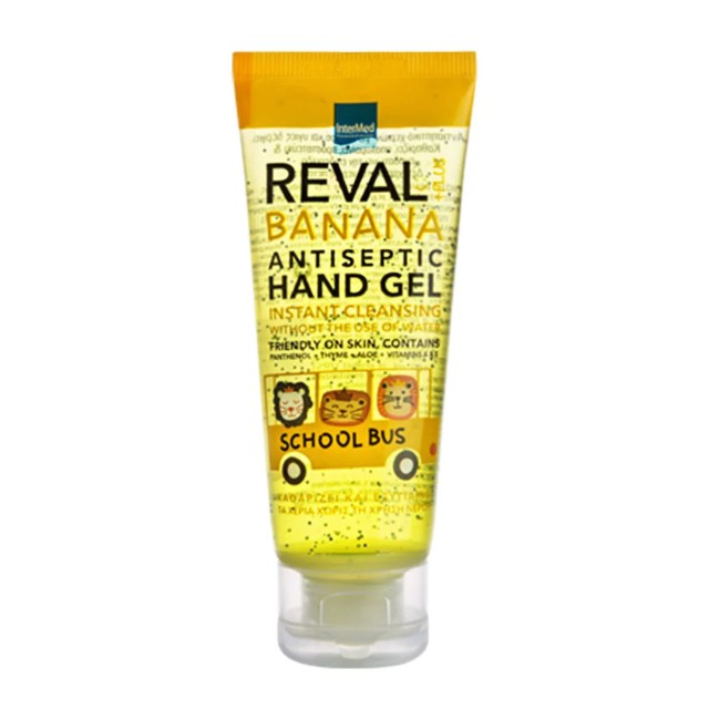 Intermed Reval Plus Αντισηπτικό Gel Χεριών Μπανάνα Schoolbus 75ml