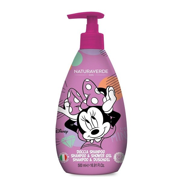 Naturaverde Kids Disney Minnie Shampoo & Shower Gel Παιδικό Αφρόλουτρο & Σαμπουάν 500ml