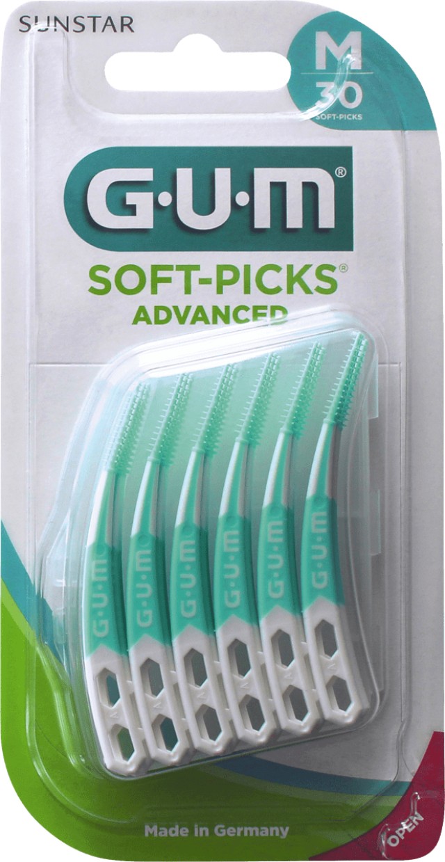 Gum Soft Picks Advanced Regular, Μεσοδόντια Βουρτσάκια Μέγεθος Regular (650), 30τεμ