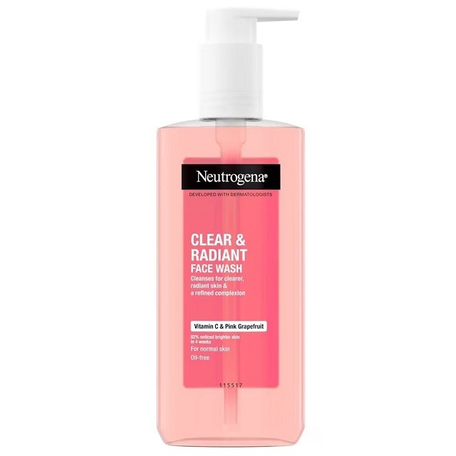 Neutrogena Clear & Radiant Face Wash Καθαριστικό Προσώπου Με Vitamin C & Pink Grapefruit, 200ml