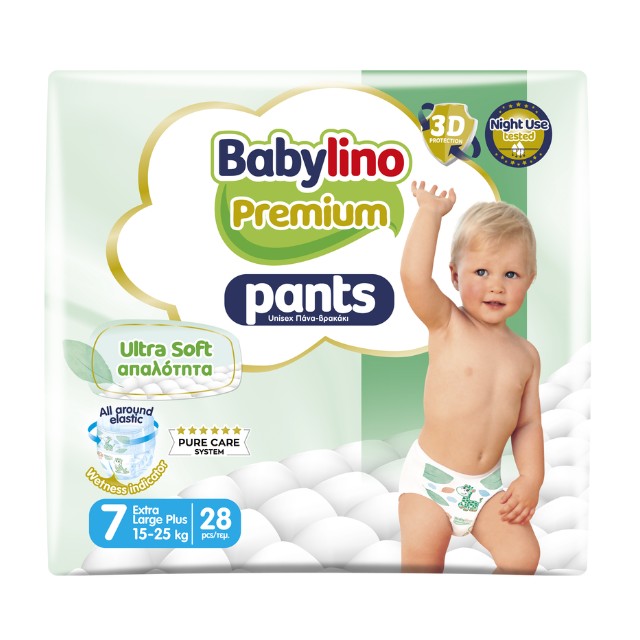 Babylino Premium Pants Ultra Soft Extra Large Plus No7 (15-25 Kg) Πάνες Βρακάκι 28τμχ