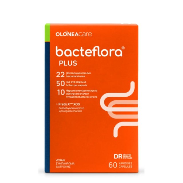 Olonea Bacteflora Plus Συμπλήρωμα Διατροφής Προβιοτικών 60caps