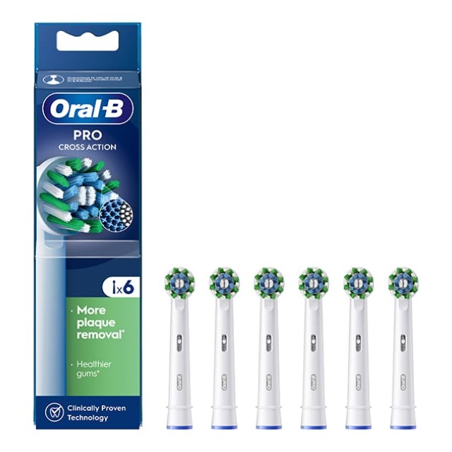 Oral-B Pro Cross Action Ανταλλακτικές Κεφαλές 6τμχ