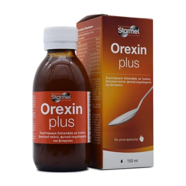 Starmel Orexin Plus Συμπλήρωμα Διατροφής Με Γεύση Φράουλα 150ml