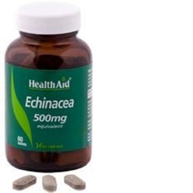 HEALTH AID Echinacea 500mg Συμπλήρωμα Διατροφής για Ενίσχυση του Ανοσοποιητικού Συστήματος 60tabs