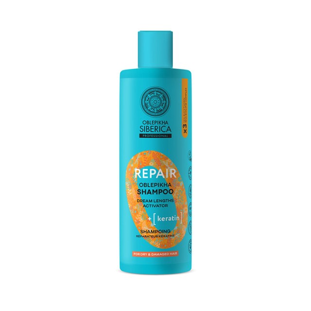 Natura Siberica Oblepikha Repair Σαμπουάν Αναδόμησης για Ξηρά και Ταλαιπωρημένα Μαλλιά 400ml