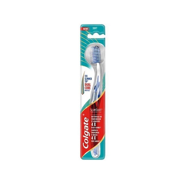 Colgate SlimSoft Advanced Soft Οδοντόβουρτσα Μπλε 1τμχ