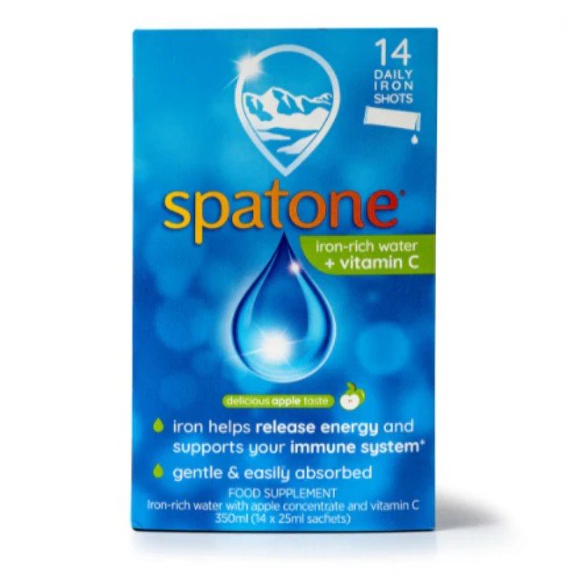 Power Health Spatone Iron-Rich Water With Vitamin C με Γεύση Πράσινο Μήλο 14 φακελάκια x 25ml