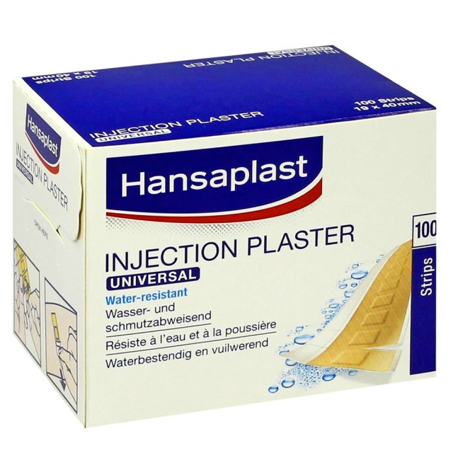 HANSAPLAST Injection Plaster Universal 19X40 Αδιάβροχα 100 strips