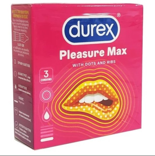 DUREX PleasureMax Προφυλακτικά 3 τεμ.