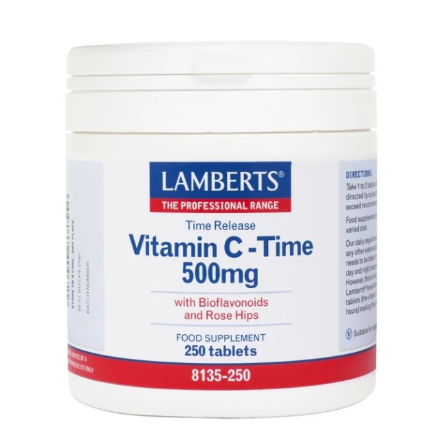 Lamberts Vitamin C Time Release 500mg 250 ταμπλέτες 8135-250