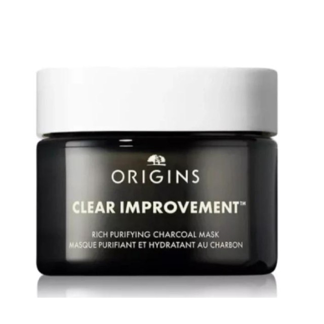 Origins Clear Improvement Rich Purifying Charcoal Mask Μάσκα Καθαρισμού Προσώπου Με Ενεργό Άνθρακα, 30ml
