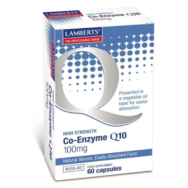 Lamberts Co-Enzyme Q10 100mg, 60 μαλακές κάψουλες 8533-60