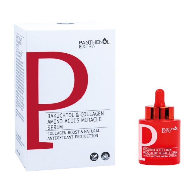 Panthenol Extra Bakuchiol & Collagen Amino Acids Miracle Serum Εξειδικευμένος Oρός Αντιγήρανσης & Θρέψης 30ml