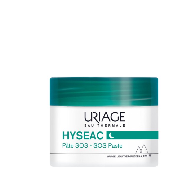 Uriage Hyseac SOS Pate, Καταπραϋντικό Βάλσαμο για Σπυράκια & Ατέλειες με Τοπική Δράση κατά τη Διάρκεια της Νύχτας, 15gr