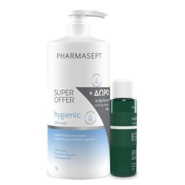 Pharmasept Hygienic Πακέτο Shower Αφρόλουτρο & Δώρο Scalp Biome Soothing Σαμπουάν
