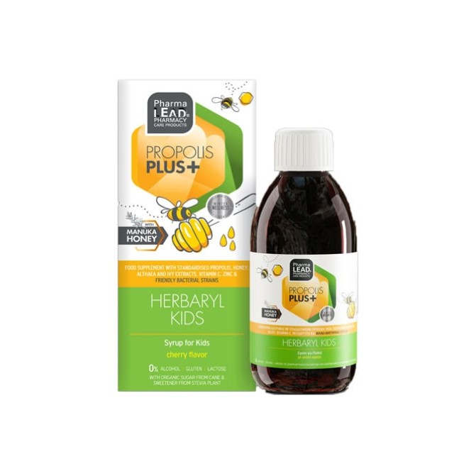 Pharmalead Propolis Plus+ Herbaryl Kids Παιδικό Σιρόπι με Γεύση Κεράσι 200ml