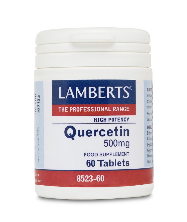 Lamberts Quercetin 500mg, με Κερσετίνη (Φλαβονοειδές με ισχυρή Αντιοξειδωτική Δράση) 60tabs 8523-60