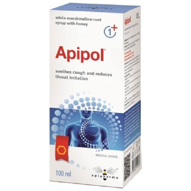 Uplab Pharmaceuticals Apipol Σιρόπι Για Την Αντιμετώπιση Του Βήχα & Του Πονόλαιμου, 100ml