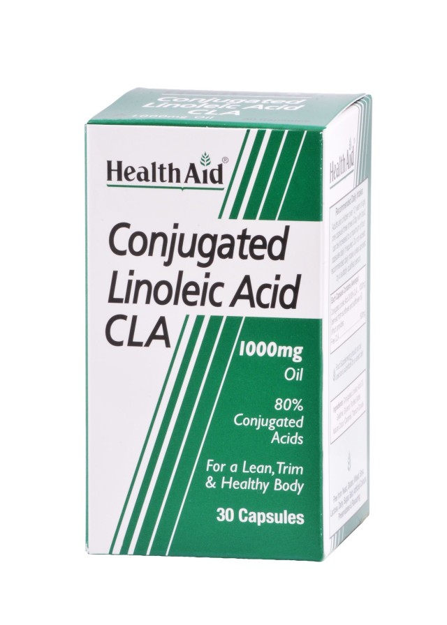 HEALTH AID CLA Conjugated Linoleic Acid 1000mg για Αδυνάτισμα, Έλεγχο Βάρους, 30caps