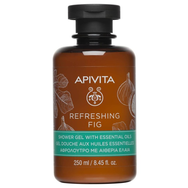 APIVITA Refreshing Fig Shower Gel Αφρόλουτρο με Αιθέρια Έλαια & Σύκο, 250ml